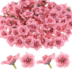 Unique Bargains Silk Rose Artificial Flower Heads - 1 of 4