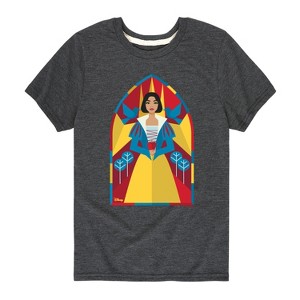 Boys' - Snow White - Stained Glass Short Sleeve Graphic T-Shirt - 1 of 4