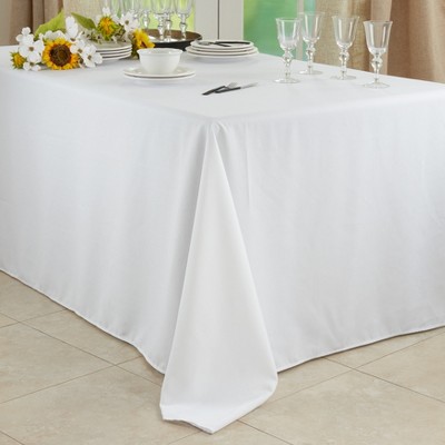 Casual Everyday Solid Color Polyester Tablecloth 90" x 156"