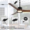 Angel Sar 52" Black Outdoor Ceiling Fan with Light, Waterproof Hanging Fan, Remote & App Control, 6-Speed Reversible DC Motor - 4 of 4