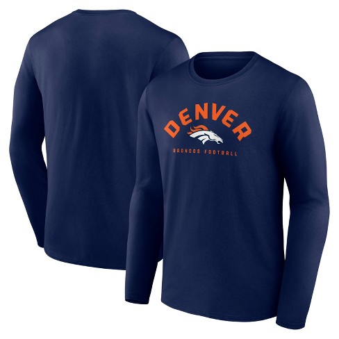 Nfl Denver Broncos Men s Core Long Sleeve T shirt Target