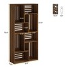 Resenkos Entryway Table, Console Sofa Table,70.9" Console Table, 3-Tier Entryway Table Sofa Table with Storage Shelves Brown - 4 of 4