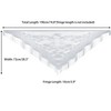 INSPIRE CHIC Women's Lace Mesh Fringe Triangle Shawls Scarves 1Pc - 3 of 4