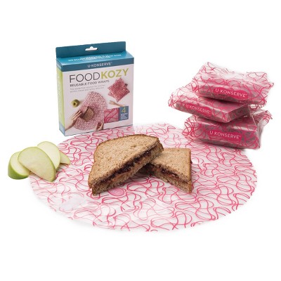 U Konserve Set of 4 Food Kozy - Poppy