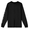 Nightmare On Elm Street Freddy Krueger Claw Crew Neck Long Sleeve Men's Black Tee - 4 of 4