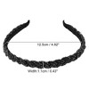 Unique Bargains Women's Beaded Hair Hoop Headband Accessories Hairband 0.43 Inch Wide 1 Pc - 4 of 4