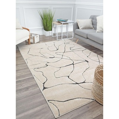 Cadence Contemporary Marble Cream Area Rug