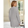 Snuggle Sac Women’s Open Front Cardigan with Pockets Soft Long Sleeve Knit Sweater for All Seasons - 4 of 4