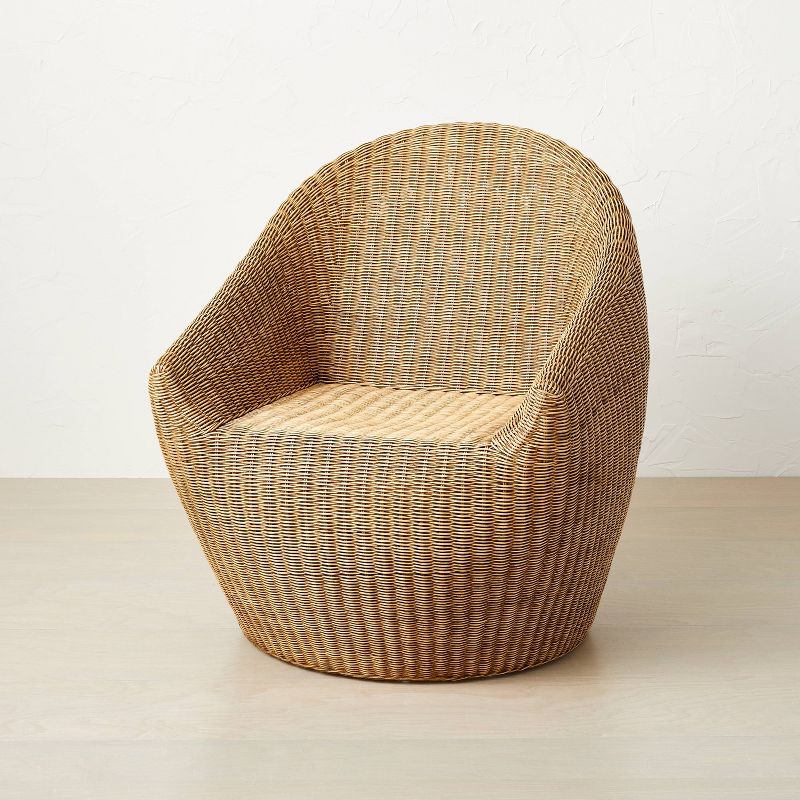 Estero Wicker Accent Chair Natural Brown - Opalhouse&#8482; designed with Jungalow&#8482;, 1 of 7