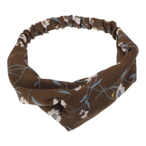 Unique Bargains Women's Fashion Chrysanthemum Pattern Cross Elastic Hairband 1 Pc - 1 of 4