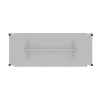 67.91" White MDF Modern Rectangular Dining Table