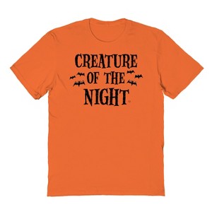 Rerun Island Men's Creature Of The Night   Halloween Short Sleeve Graphic Cotton T-Shirt - 1 of 2