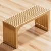 Vynxaria 35" Solid Wood Entryway Bench: Stylish & Sturdy Seating - 4 of 4