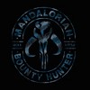 Men's Star Wars The Mandalorian Bounty Hunter Stamp T-Shirt - 2 of 4