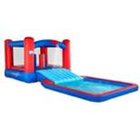 Sunny & Fun Inflatable Kids Backyard Water Slide Park & Bounce House