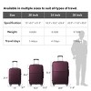 FURNIinspire Bag And Luggage Sets 3 Piece Rolling Luggage, Travel Hard Suitcase with Wheels, Stylish Suitcase Set, Purple, 21.06"*11.81"*30.31" - 3 of 4
