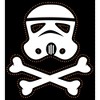 Men's Star Wars Halloween Stormtrooper Crossbones Pull Over Hoodie - 2 of 4