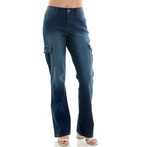 Derek Heart Womens Mid Rise Slim Bootcut Jeans - 1 of 4