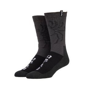 Hunter X Hunter Phantom Troupe Logo Men’s Gray Athletic Crew Socks - 1 of 2