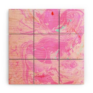 SunshineCanteen Cosmic Pink Skies Wood Wall Mural- 4' x 4' - Society6 - 1 of 2