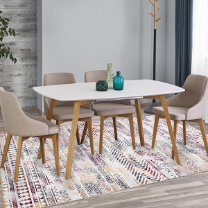 Modern Washable Hallway Runner,Bohemian Rugs ,Non-Slip Non-Shedding Kitchen Entrway Bathroom Floor Mat for Living Room Bedroom - 1 of 4