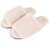 Jessica Simpson Womens Fuzzy Open Toe Slide Slipper - 4 of 4