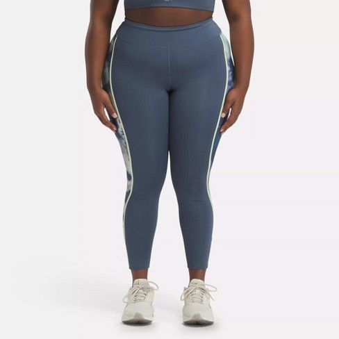 Reebok Running Allover Print Leggings (plus Size) 3x Hoops Blue : Target