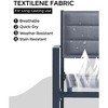 GustoWave Aluminum Outdoor Patio Dining Chair with Gray Frame, Gray Paded Textilence (2 Pack, Grey Chair) - 4 of 4