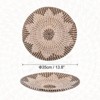 Unique Bargains Decorative Wall Art Hanging Woven Basket (13.8" - Style 1) 1Pc - 3 of 4