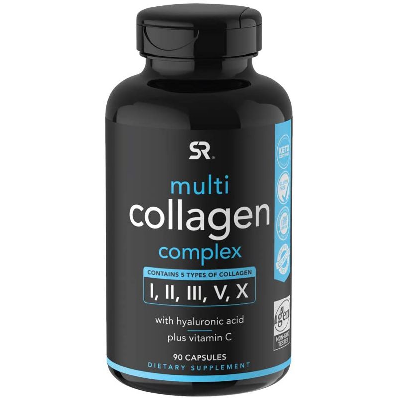 Sports Research Multi Collagen Complex Dietary Supplement - 90 Capsules, 1 of 3