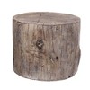Royal Hampton Antique Round Tree Stump Cement Stool - 4 of 4