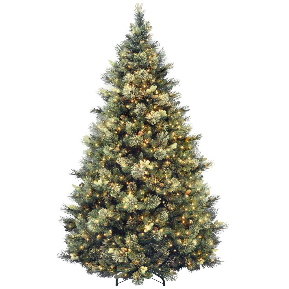 National Tree Company 9' Pre-lit Carolina Pine Artificial Christmas Tree with 1200 Clear Lights