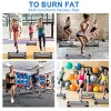 Costway 35'' Fitness Aerobic Step Cardio Adjustable 6"-8"-10" Exercise Stepper w/Risers - 3 of 4