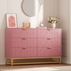 Dresser for Bedroom, 6 Drawer Dresser with Metal Legs, Wood Dressers Chest Organizer with Wide Storage, - 2 of 4