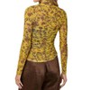 Women's Flare Floral Mesh Top - mystree - 3 of 3