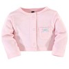 Hudson Baby Infant and Toddler Girl Cotton Dress and Cardigan 2pc Set, Donuts, 0-3 Months - 3 of 4