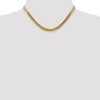 Black Bow Jewelry 5mm, 14k Yellow Gold, Solid Herringbone Chain Necklace - 2 of 4