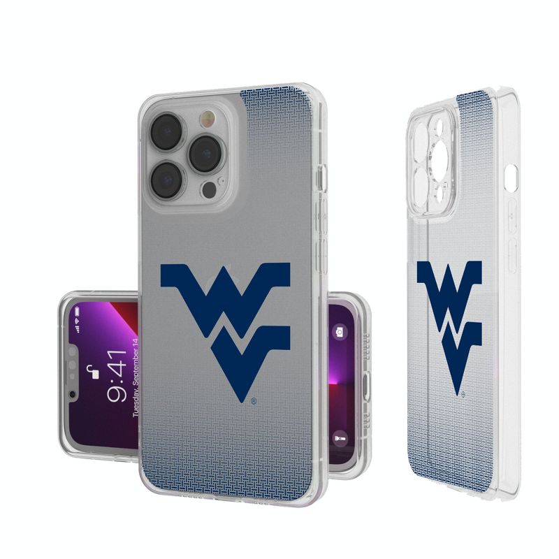 Keyscaper West Virginia Mountaineers Linen Clear Phone Case, 1 of 7