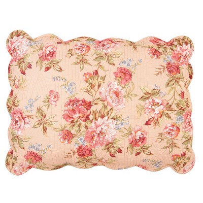 C&F Home 20" x 26" Clara's pink rose std sham