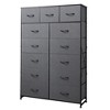 Tall Dresser with 13 Drawers, Fabric Storage Organizer Chest for Bedroom, Sturdy Steel Frame with Wood Top - 2 of 4
