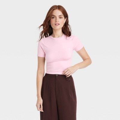 GAP, Tops, Nwt Gap Womens Pink Seamless Tshirt Size M