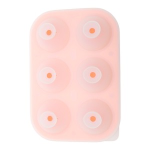 Unique Bargains Ice Tray 6-Cavity Round Ice Ball Mould Hand Wash Only Silicone 7.24"x5.02"x2.24" 1 Pc - 1 of 3