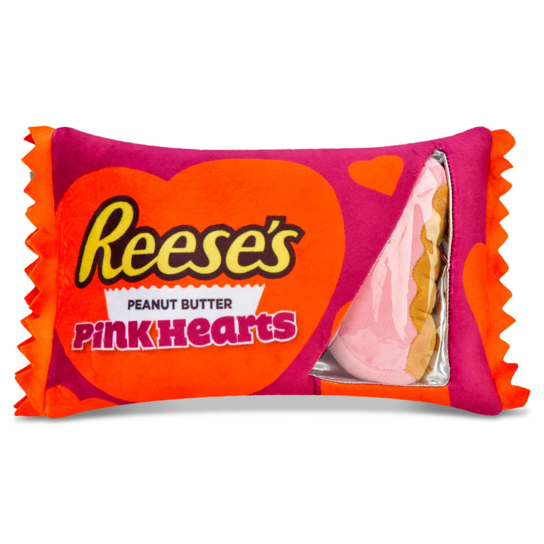 Iscream Reese's Pink Hearts Stuffed Animal