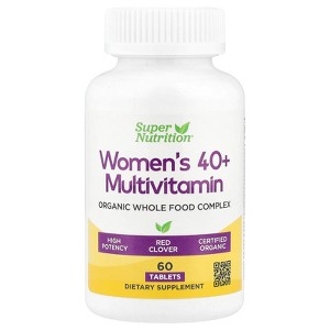 Super Nutrition Organic Whole Food Women's 40+ Multivitamin, 60 Tablets - 1 of 3