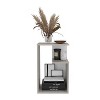 NicBex 25" High 3-Tier Shelf Side End Table,Dark Walnut Coffee Table End Table for Living Room,Bedroom - 3 of 4