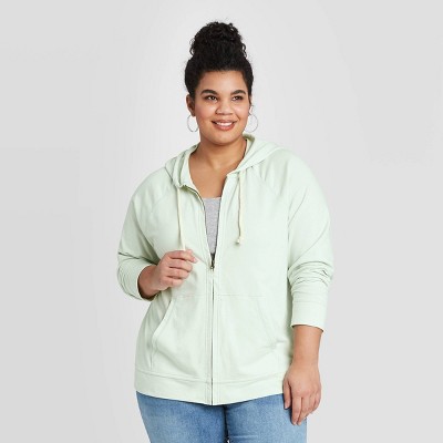 women's plus size zip up hoodies