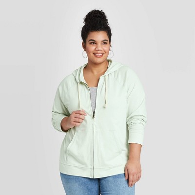 plus size womens zip up hoodie