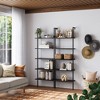 72.5" Nathan James Set of 2 Theo Bookshelf Black - 2 of 4