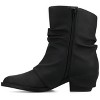 Journee Women's Wynette Medium and Wide Width Western Slouchy Ankle Booties - 2 of 4