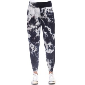 Women's Tie Dye Harem Pants with Pockets - White Mark - 1 of 4